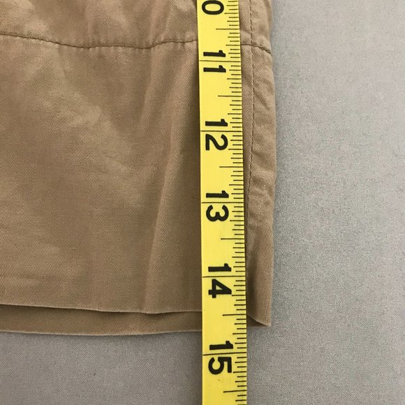 Bamboo Traders Women's Size 6 Tan Bermuda Shorts with Roll Tab - Picture 4 of 12